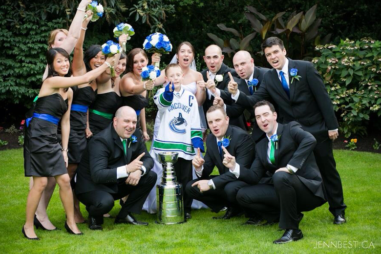 Vancouver Canucks Wedding Party