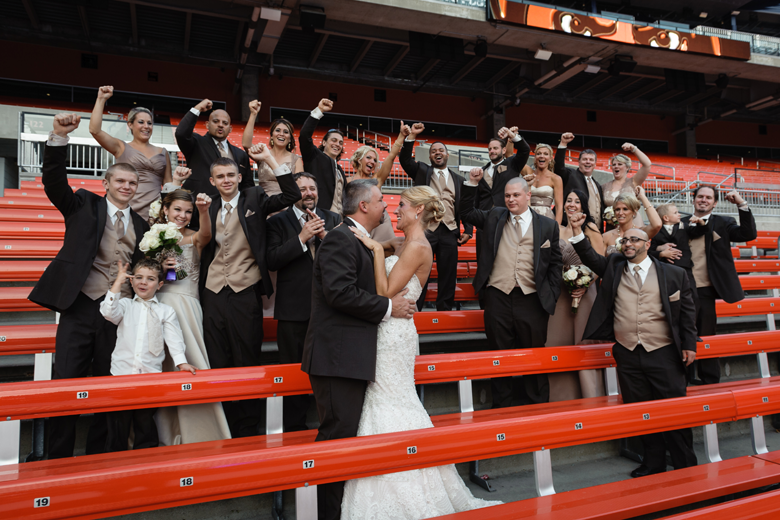 Cleveland Browns Themed Bridal Party