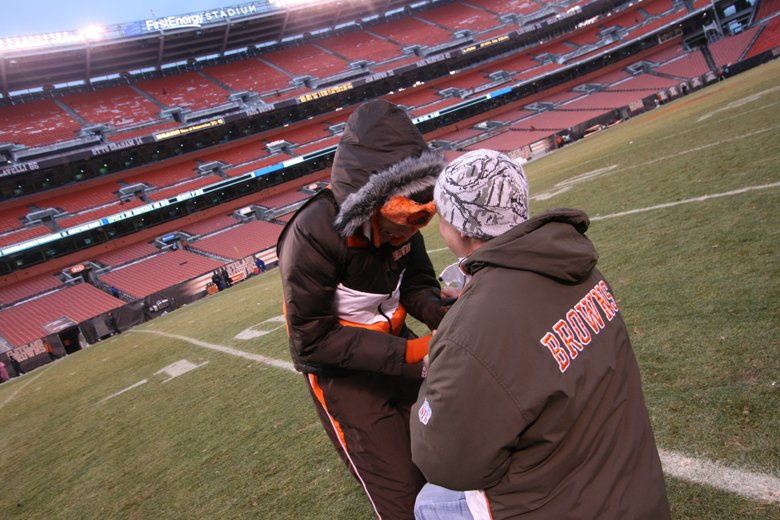 Proposal at Cleveland Browns Stadium