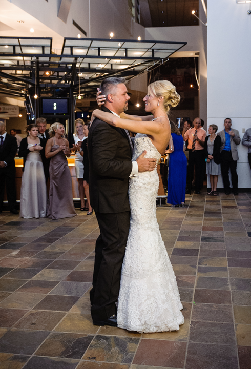 Cleveland Browns Themed NFL wedding at Cleveland Browns Stadium