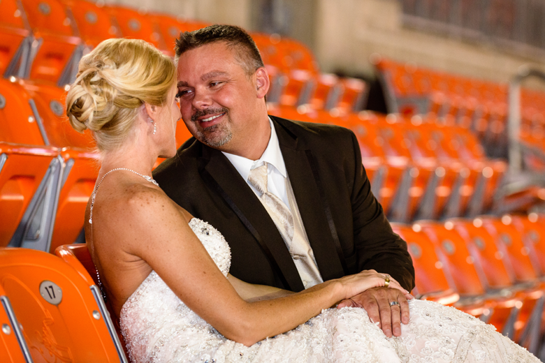 Cleveland Browns fans in love